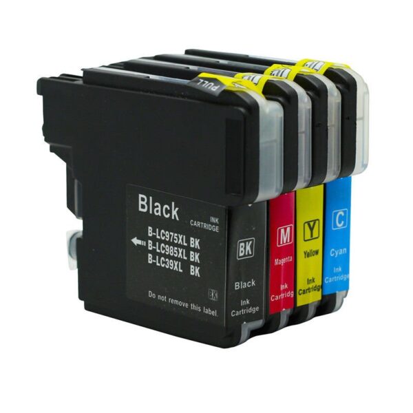 4x lc39 lc975 lc985 ink cartridges for brother dcp j125 dcp j315w mfc j415w.jpg