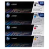 genuine hp 125a set cb540a cb541a cb542a cb543a black cyan magenta yellow laserjet toner cartridges.webp